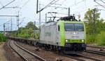 Captrain/ITL  185 517-0  [NVR-Number: 91 80 6185 517-0 D-ITL] mit gemischtem Güterzug (leer) am 20.08.18 Bf.