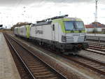 Die ITL 193 893 zusammmen mit 185 507 und 185 562,ebenfalls von ITL,am 27.Oktober 20018 in Angermünde.