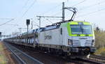 ITL - Eisenbahngesellschaft mbH mit  193 781-2  [NVR-Number: 91 80 6193 781-2 D-ITL] und PKW-Transportzug am 02.04.19 Dresden-Strehlen.