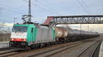 ITL - Eisenbahngesellschaft mbH, Dresden [D] mit  E 186 127  [NVR-Nummer: 91 80 6186 127-7 D-ITL] und Kesselwagenzug am 17.12.19 Bf. Saarmund.