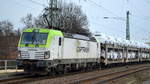 ITL - Eisenbahngesellschaft mbH, Dresden [D] mit  193 781-2  [NVR-Nummer: 91 80 6193 781-2 D-ITL] und PKW-Transportzug (AUDI Modelle) am 17.03.20 Magdeburg Neustadt.