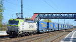 ITL - Eisenbahngesellschaft mbH, Dresden [D] mit  193 892-7  [NVR-Nummer: 91 80 6193 892-7 D-ITL] mit Taschenwagenzug für PKP Cargo International  im Einsatz am 20.04.20 Bf.
