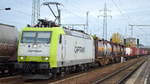 ITL - Eisenbahngesellschaft mbH, Dresden [D] mit  185 541-0  [NVR-Nummer: 91 80 6185 541-0 D-ITL] und Containerzug am 27.10.20Durchfahrt Flughafen BER Terminal 5.