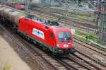 28.07.2007 1116 237-7 mit einem Kesselzug bei der Durchfahrt in Dresden Hbf.