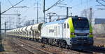 ITL - Eisenbahngesellschaft mbH, Dresden [D] mit  159 101-5  [NVR-Nummer: 90 80 2159 101-5 D-ITL] und Schüttgutwagenzug am 03.03.21 Durchfahrt BF.