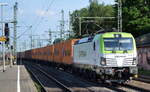 ITL - Eisenbahngesellschaft mbH, Dresden [D] mit  193 783-8  [NVR-Nummer: 91 80 6193 783-8 D-ITL] und Containerzug Richtung Hamburger Hafen am 16.06.21 Durchfahrt Bf.
