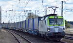 ITL - Eisenbahngesellschaft mbH, Dresden [D] mit ihrer  193 782-0  [NVR-Nummer: 91 80 6193 782-0 D-ITL] und einem KLV-Zug am 28.03.23 Durchfahrt Bahnhof Saarmund.