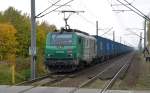 437026 zog die Blaue Wand am 25.10.11 durch Hohenthurm Richtung Bitterfeld.