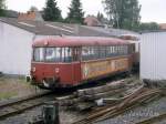 Nur noch Fahrzeugreserve war VT 54 der Kahlgrundbahn am 5.7.1988 hier in Schöllkrippen.