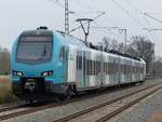 EuroBahn ET 4.05 als RB61 zweischen Rheine und Salzbergen, 16.03.2022