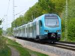 EuroBahn ET 4.07 als RB61 nach Bielefeld in Rheine=Bentlage, 07.05.2022