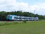 EuroBahn ET 4.05 als RB61 nach Hengelo in Hummeldorf bei Salzbergen, 28.05.2022