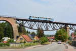 Das  schönste und größte Bauwerk der Strecke nach Wippra ist der Mansfelder Viadukt.