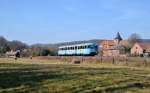  RB 34987 Wippra - Klostermansfeld hat soeben Biesenrode hinter sich gelassen.