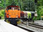 KSW-MAK G1700 MIT GÜTERZUG IN KIRCHEN/SIEG  Die KSW-MAK hier am 11.8.2019 mit Güterzug auf Bahnhofsdurchfahrt KIRCHEN/SIEG....