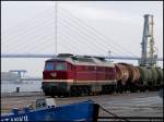 232 004-2 im Nordhafen von Stralsund. 05.12.08 