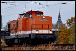 Locon 212 (293 503-5)als Tfzf in Richtung Berlin. Stralsund am 27.10.09 