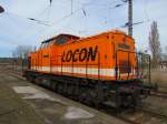 Locon 216 im Bahnhof von Blankenburg (Harz) am 20.04.2013