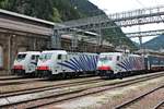 Am Mittag des 05.07.2018 fand diese kleine 186er-Parade im Bahnhof von Brennero statt.