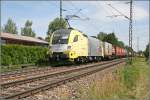 ES64U2-013  TO YOUR ADVANTAGE  kombiverkehr bringt am 29.06.07 einen KLV-Zug beladen mit  Stammkunden  der KLV-Zge auf der Inntal/Brennerbahn von Mnchen zum Brenner.