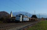 139 177 mit Gterzug am 06.11.2010 bei Oberaudorf