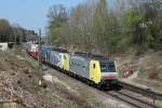 189 905 + 914 mit DGS 43129 am 09.04.2011 bei Ostermnchen.