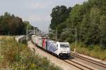 185 661 + 665 mit Ekol am 10.09.2014 in Ostermünchen.