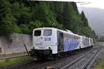 Ein Locomotion-Lokzug angeführt von 151 018-9 bei der Rückfahrt vom Brenner nach Kufstein aufgenomen am 14.07.17 bei Gries am Brenner.