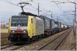 Durch das Murtal, fährt RTC 189 902 mit dem verspäteten Lokomotion Zug STEC 43561 von Ostrava nach Verona.
