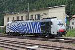 Am 05.07.2018 rangierte 186 441 durchs südliche Vorfeld des Bahnhof Brennero vom Abstellgleis an den  TERRATRANS/paneuropa -KLV TEC 43821 (Bremmen Grolland - Verona Q. E.), um diesen zusammen mit 186 444 an den Endbahnhof zu bringen.