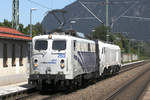 Lokomotion 139 260 überführt eine Stadler Eurodual, Oberaudorf, 10.07.2020