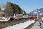 186 282 + 186 105 mit dem Winner KLV Zug am 03.03.2012 bei Terfens im Inntal.