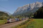 186 285 mit KLV-Zug am 09.09.2012 bei Pfarrwerfen