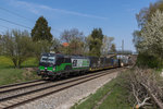 193 208 von ELL / Lokomotion mit dem MegaCombi am 22. April 2016 bei Übersee.