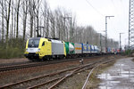 Lokomotion ES 64 U2-034 auf der Umgehungsbahn des Gremberger Rangierbahnhofs.
Aufnahmedatum: 27.03.2008