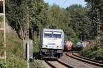 Metrans 386 029-3 am BÜ KM27,29 auf der Hamm-Osterfelder Strecke in Recklinghausen 15.9.2020