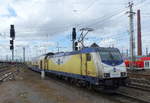 ME 146 533-5 mit dem ME 82028 nach Hamburg Hbf, am 14.04.2020 in Bremen Hbf.