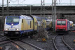 Metronom 246 002-0 als RE 5 nach Cuxhaven bei der Einfahrt in Hamburg-Harburg 11.1.2017