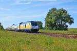LNVG 246 008, vermietet an Metronom, ist mit ME RE 5 (93626) Cuxhaven - Buxtehude am 20.06.17 in Altenbruch unterwegs.