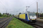 Metronom ME 146-03 (91 80 6146 503-8 D-BTH) mit dem ME 82828 von Göttingen nach Uelzen, am 22.05.2024 in Kreiensen. Vom Bahnsteig aus fotorgrafiert.