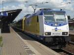 ME 146-04 mit Doppelstockzug von Hamburg Hbf. nach Uelzen am 17.05.2008 in Lneburg.