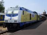 246 007 in Cuxhaven mit ihrem ME nach Hamburg HBF am 04.07.2009