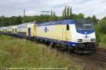 Uelzen, Metronom E-Lok ME 146-01 (91 80 6146 501-2B-ME) mit Leerfahrt, 05. August 2011