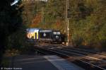 The Blackmetronom 185 546-9 ist momentan fr die metronom Eisenbahngesellschaft mbH im Einsatz fr die in Bremen entgleiste ME 146-06. Nachdem sie mit dem metronom (ME 82832) aus Gttingen in Uelzen an kam, fuhr sie hier in Richtung BW weiter. 18.10.2013