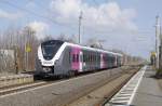 1440 107 als RE 50 Wolfsburg - Hildesheim beim Halt in Lengede, 8.3.16.