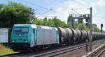 Mindener Kreisbahnen GmbH, Minden [D] mit  185 618-6 [NVR-Nummer: 91 80 6185 618-6 D-ATLU] und Kesselwagenzug Richtung Stendel am 19.08.20 Berlin Pankow.
