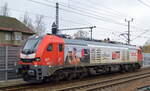 Mitteldeutsche Eisenbahn GmbH, Schkopau [D] mit  159 217-9  [NVR-Nummer: 90 80 2159 217-9 D-RCM] am 12.11.21 Berlin Blankenburg.