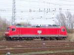 Die 804 der MEG brachte den Zug von Rdersdorf nach Rostock-Seehafen in die neue Ausfahrgruppe.(06.04.05)