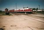 Im Werkbahnhof von Rdersdorf standen im August 2003 mehrere MEG-Loks abgestellt.