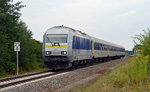 223 144 der MRB hat bereits den Haltepunkt Otterwisch verlassen und befördert seinen RE nun weiter nach Chemnitz.